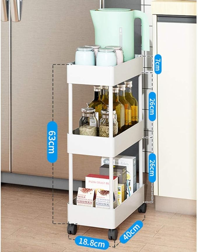 MXL Carritos de Servicio con Ruedas Carrito de Cocina con Ranura