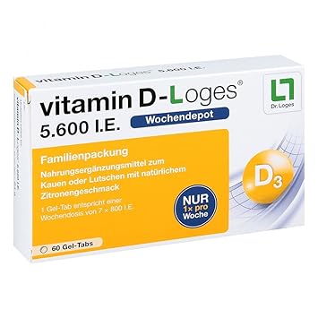 Vitamin D-loges 5.600 I.e. Kautablette (n) familie 60 stk