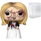 POP Bride of Chucky - Bloody Tiffany Exclusive Funko Vinyl Figure (Bundled with Compatible Box Protector Case), Multicolor, 3.75 inches