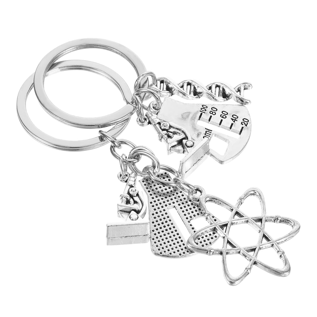 BESPORTBLE 2pcs Science Teacher Dna Molecule Keychain Chemistry Keychain Microscope Biology Experiment Science Set Educational Chemistry Teacher Present