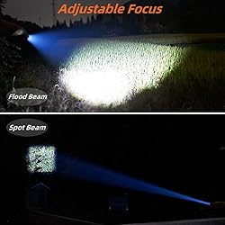 2 Pack Flashlights High Lumens, 5 Modes Zoomable