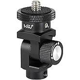 HSU Vertical Mount Adapter, Aluminum 1/4&rdquo;-20 Screw Hole (Black) | 180&deg; Rotation Camera Tripod Mount for Insta360 X5/X4/X3/X2/RS/GoPro/Osmo Action 6/ 5 Pro/4/3 Camera and Other Action Cameras