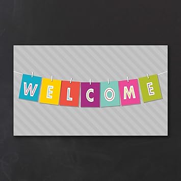 Amazon Com 625pk Welcome Banner Welcome Cards Health Personal Care