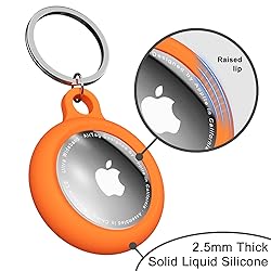 Oakxco for Airtag Keychain Silicone, Airtag Holder