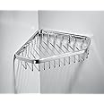 SANLIV Corner Shower Caddy Basket,Shampoo Holder for Shower Wall,Inside Shower Shelf Bathroom Organizer,Solid Brass Material in Polished Chrome