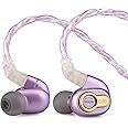 Linsoul BLON x Z Reviews JoJo 10mm Dynamic Driver in Ear Monitor HiFi IEM Earphone with Detachable Silver-Plated OFC Aluminum Cable, 2Pin Connector for Audiophile Musician (BLON x Z Reviews JoJo)
