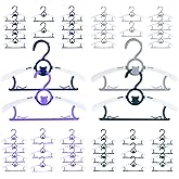 Baby Hangers for Nursery Closet 40 Pack Plastic Kids Clothes Hanger Space Saving Non Slip Extendable Toddler 11-14” Adjustable Hangers Heavy Duty Clothing Infant Hanger Bulk, Mixed Color for Boys