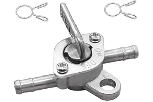 Taiss 3/16" Inline Gas Fuel Petcock On-Off Switch Shut Off Valve .Suitable for Motorcycles 50cc 70cc 80cc 110cc 125cc 150cc A