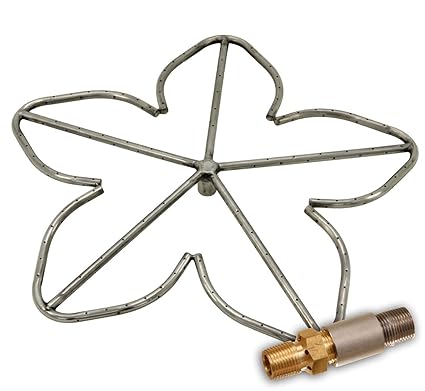 Hpc Penta Propane Gas Fire Pit Burner 24 Inch Amazon Co Uk