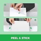 Lekebaby 8 Pack Peel and Stick Building Base Plates 10x10 White ABS view 3