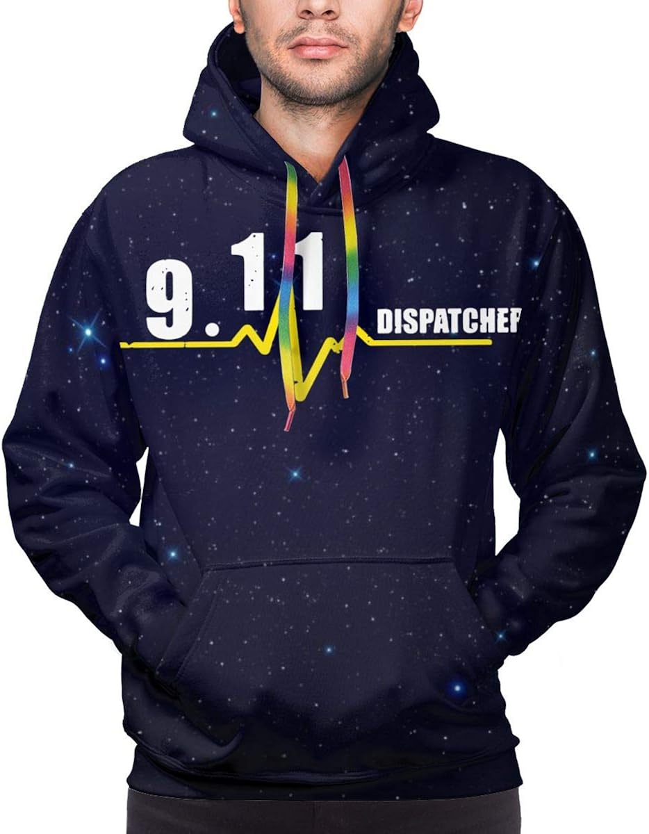 911 Dispatcher Forever Men's Sweatshirts Custom Hoodie with Pocket