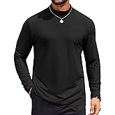 COOFANDY Mens Mock Turtleneck Long Sleeve Shirts Casual Basic T-Shirt Lightweight Mockneck Pullover Sweater for Men