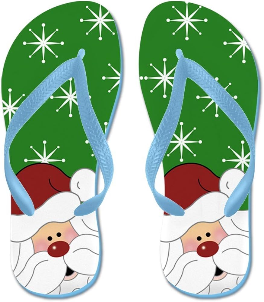 CafePress Santa Claus Christmas Flip Flops