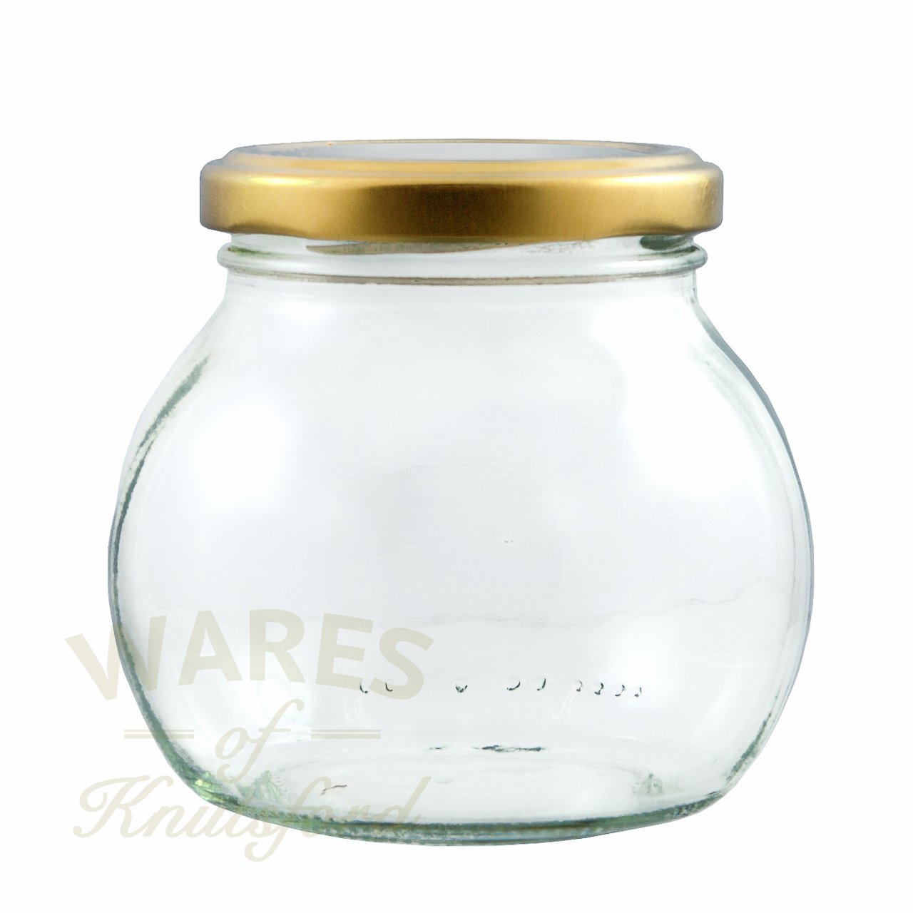 Pack of 12 314ml round globe glass jars ideal for jams, preserves and