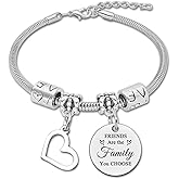 DlaeKua Friendship Gifts for Women Bracelet Christmas Gift for Best Friend BFF Soul Sister Besties Friend Gift Birthday Gifts Inspirational Presents Stainless Steel Bangle Thanksgiving Presents