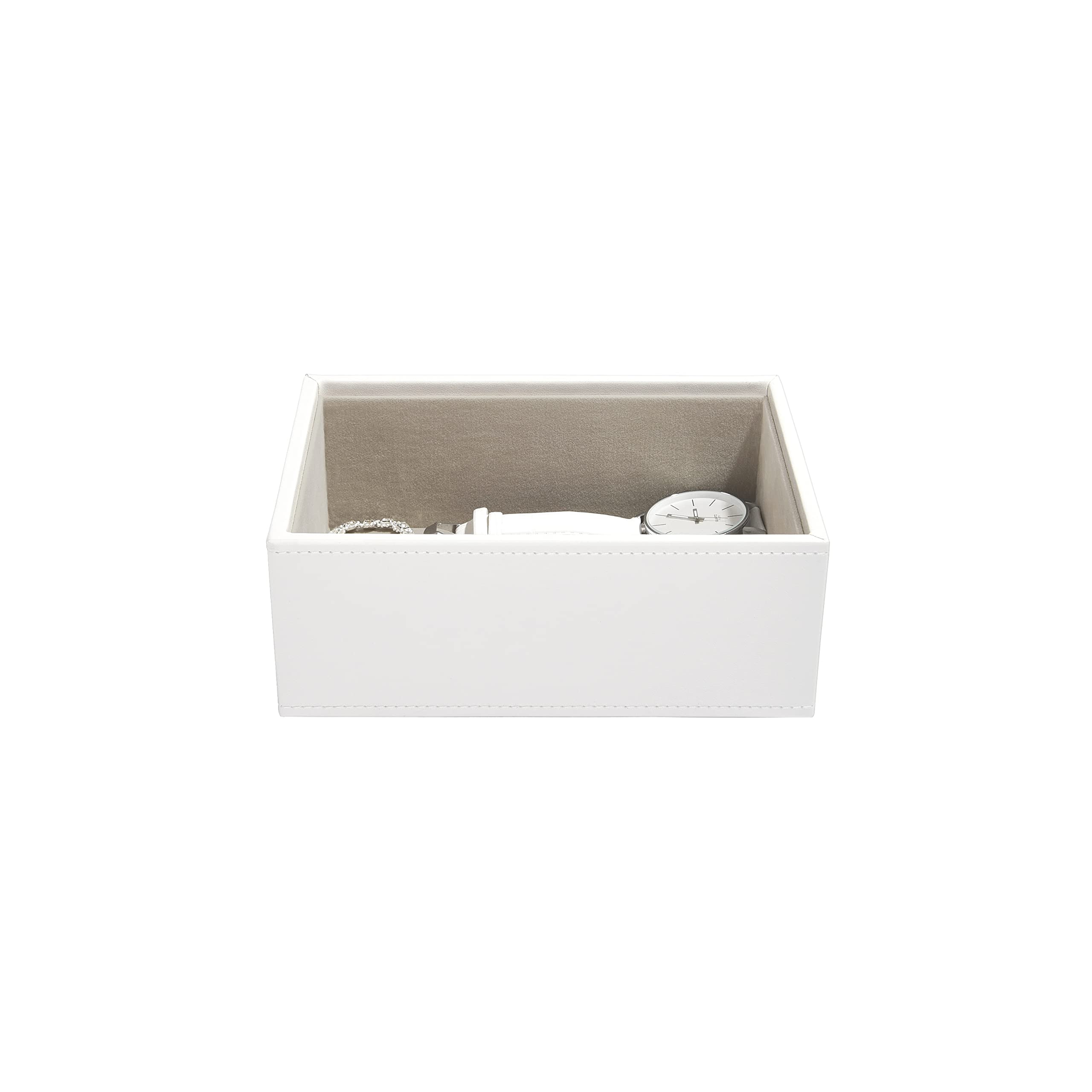 Stackers White Mini Jewellery Box Chunky Jewellery Layer