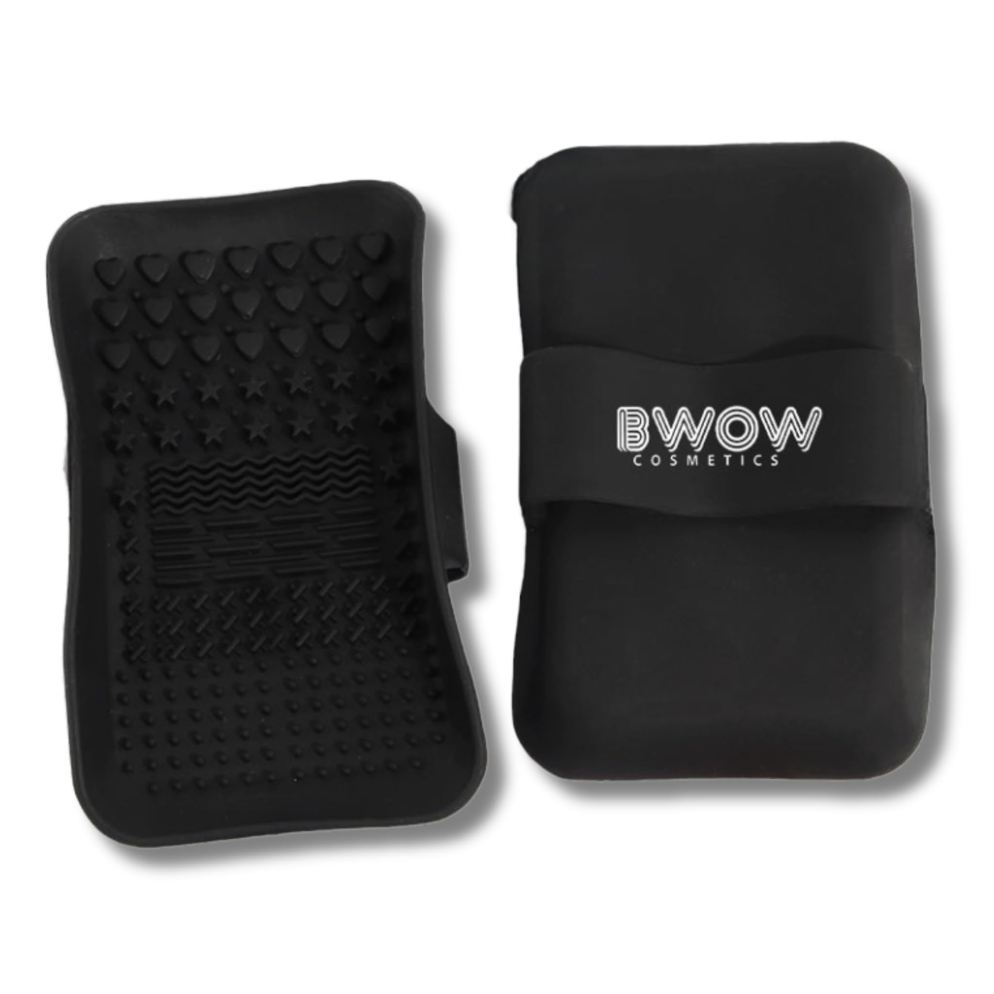 Makeup Brush Cleaning Mat Silicone Pad – Latex Free, Handheld Tool with 6 Textured Surfaces for Deep, Precise Cleaning of All Makeup Brushes & Bristles