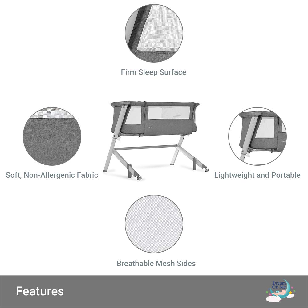 dream on me bedside bassinet