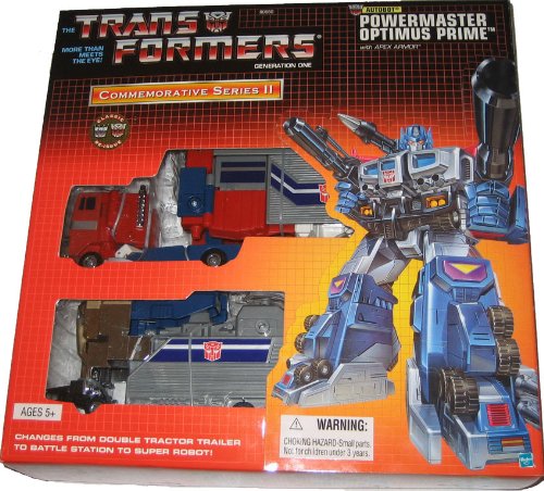 Transformers G1 Commemorative Series II Powermaster Optimus Prime with Apex Armor Reissue Figure