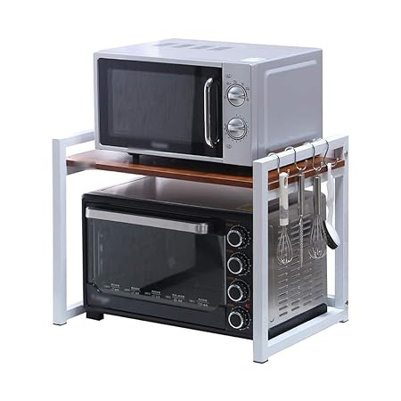 DUDDP Cocina estanterías Microondas Horno de Carro/Soporte ...