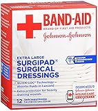 BAND-AID Surgipad Surgical Dressings Extra Large 5 in x 9 in - 12 each
