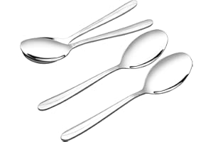 Farmoon 6 Pieces Cafeteria Serving Spoons, Stainless Steel Buffet Serving Spoon