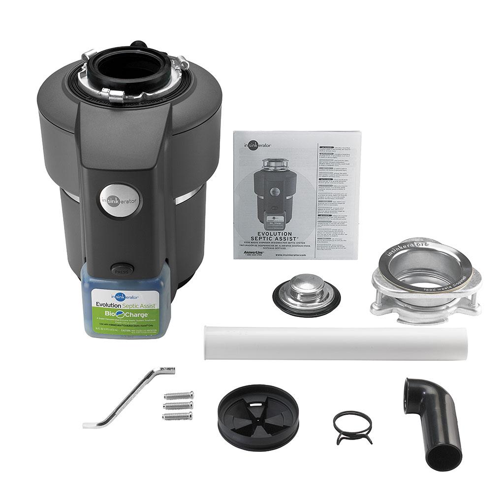 InSinkErator Evolution Septic Assist 3/4 HP Household Garbage Disposer