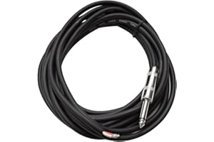 Seismic Audio QRW15 15-Feet Raw Wire to 1/4-Inch Speaker Cable, 16 Guage, PA/DJ/Home Audio