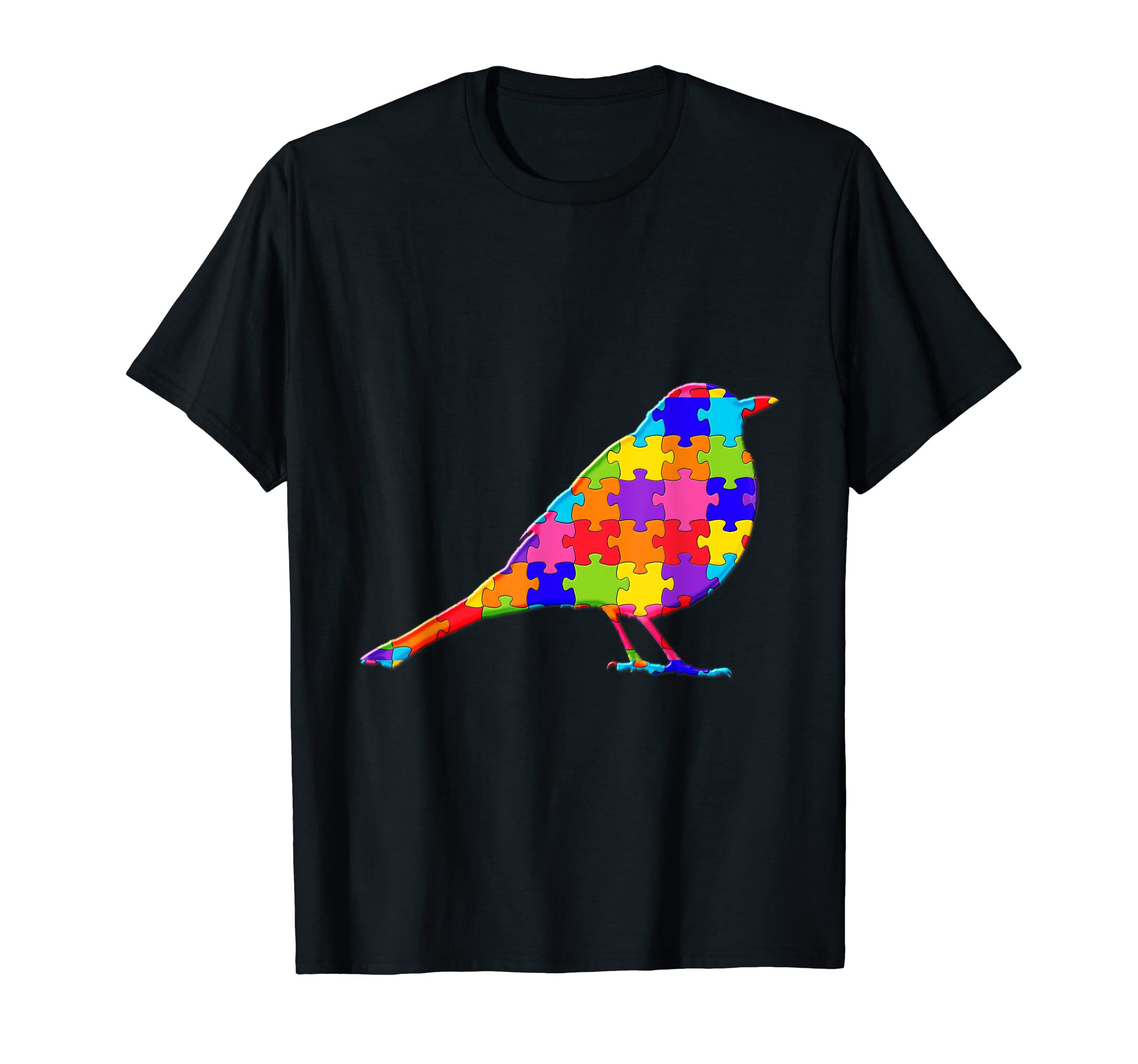 bird Animal Jigsaw Autism Puzzle T-Shirt