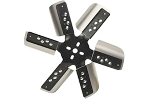 Derale 17015 Heavy Duty Fan Blade Series 1000 15" Stainless Steel Flex Fan Standard Rotation