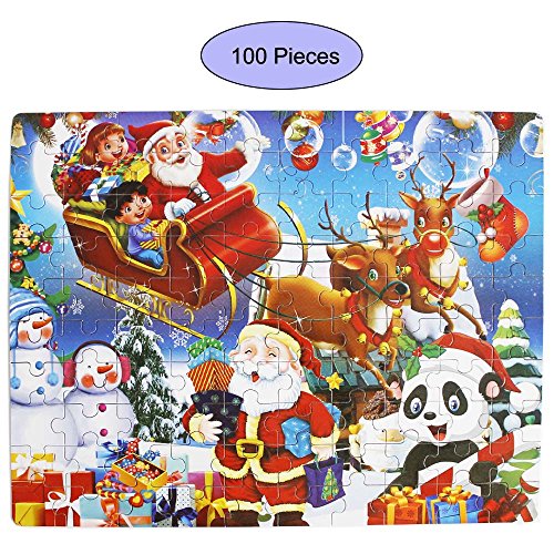 Amazoncom Elloapic 100 Piece Jigsaw Puzzle Wooden Hard
