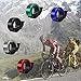 The New Invisible Bicycle Bell - FengNiao Aluminum Bicycle Bike Bell Ring Horn Accessories (6 Colors) Classic Durable Crisp Loud Mountain Bike invisibles Q bell (black)