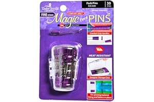 Taylor Seville Magic Fork Pins Fine 30 Count Purple for Quilting, Sewing