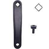 Alps2Ocean Left Crank Arm Available in Diamond Hole and Square Hole | 152mm/160mm/165mm/170mm/175mm Black/Sliver for City Bike,Folding Bike,MTB,Ebike,Road Bike,Exercise Bike