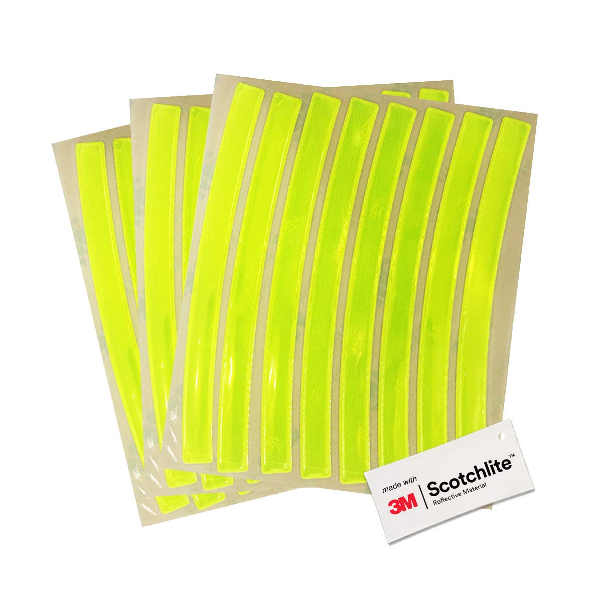 Salzmann Reflective Stickers - Soft stickers for backpacks, bikes, helmets, prams, etc. - Made with 3M Reflective Material