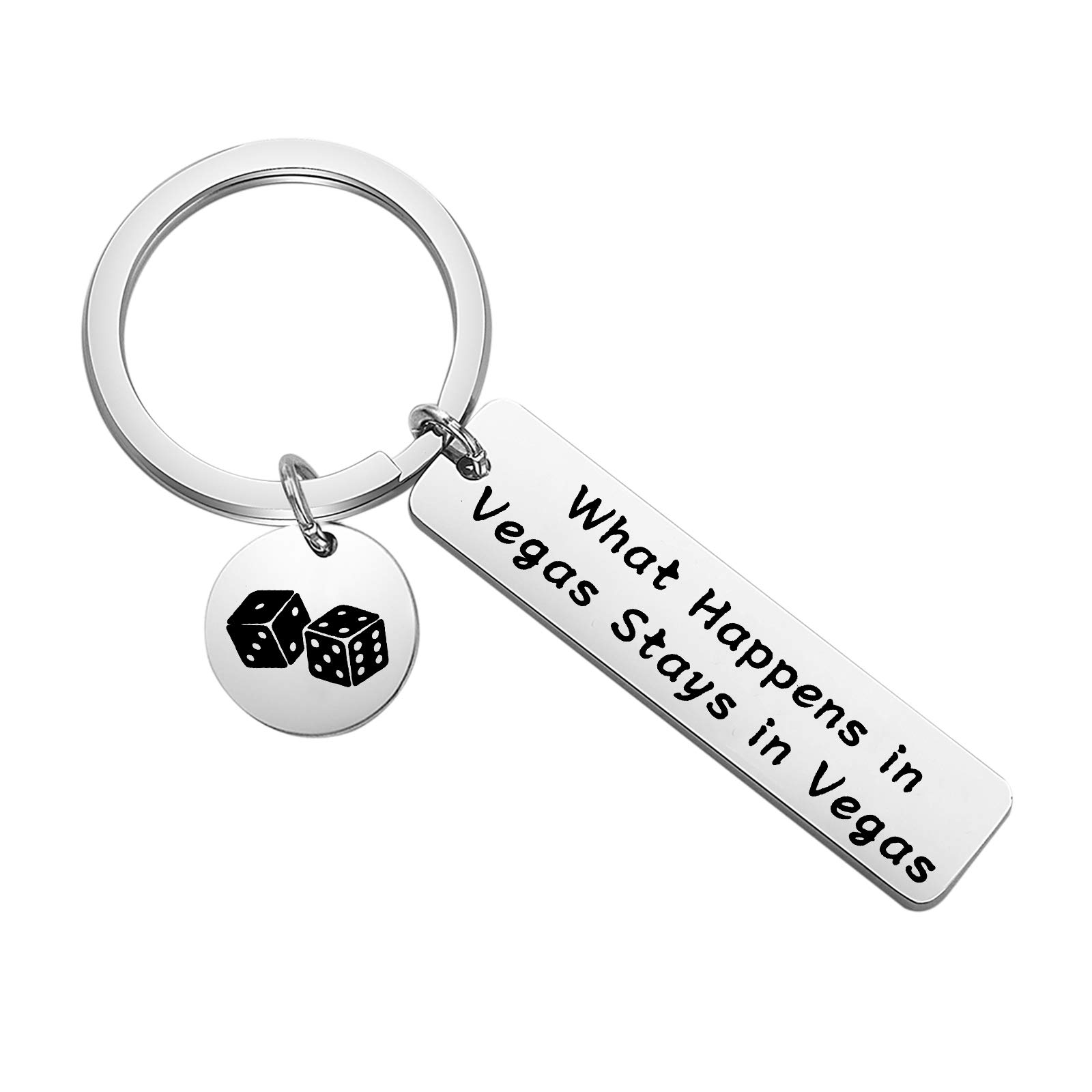 CENWA Vegas Gifts Gambling Gift Travel Lover Gift What Happens in Vegas Stays in Vegas Keychain (Stays in Vegas K)