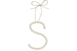 Mrchtmas 2025 Christmas Letter Ornaments, Hanging Christmas Initial Ornaments for Xmas Tree, Ornament for Mother Best Friends Sister Wife|S-Merry Ornament