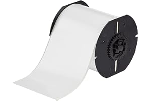 Brady High Adhesion Vinyl Label Tape (B30C-4000-595-WT) - White Vinyl Film - Compatible with BBP30, BBP31, BBP33, BBP35, BBP37 Label Printers - 100' Length, 4" Width