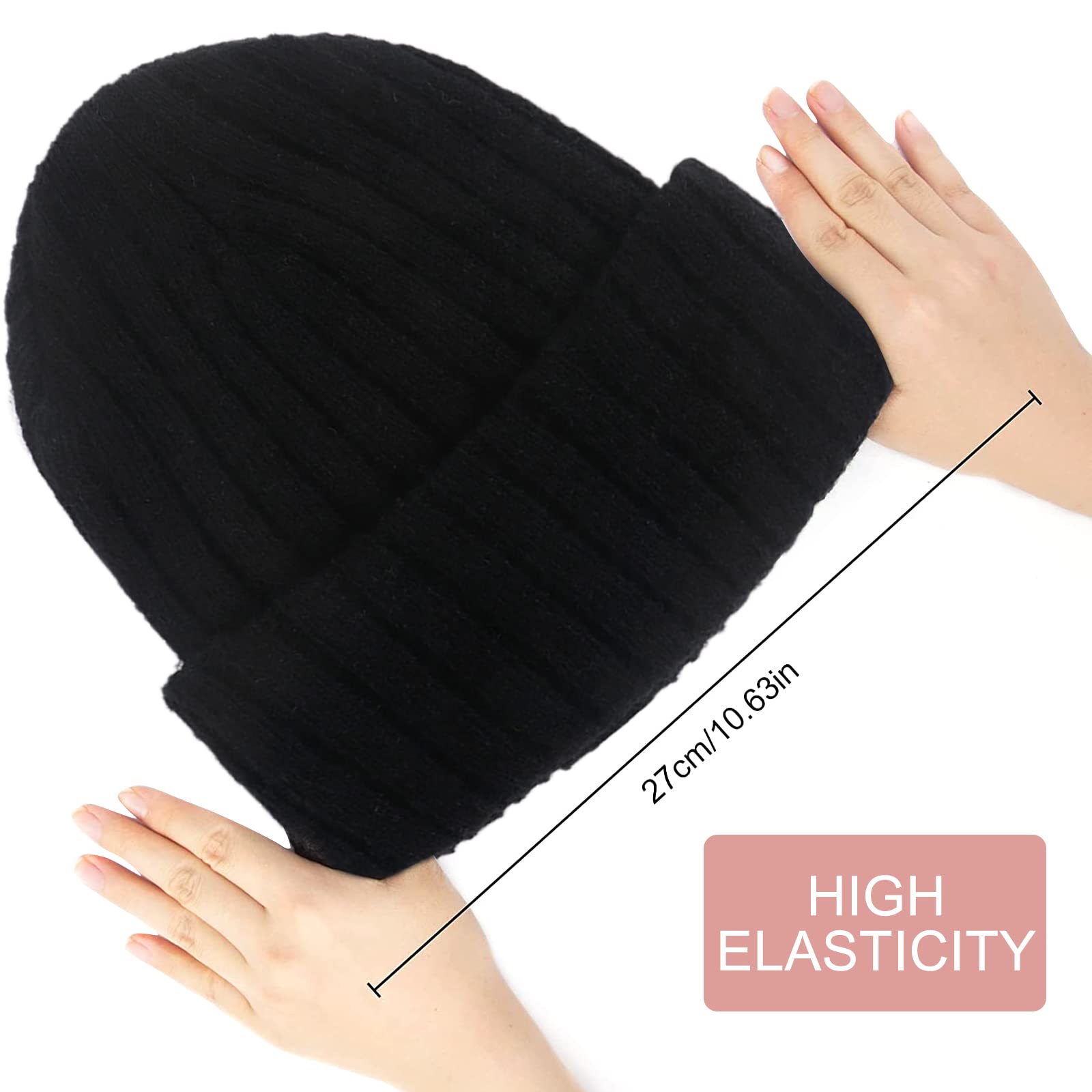 Asufegucd Newborn Baby Wool Hat Cap Turban Toddler Warm Hat Kids Baby Cap Set