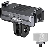 SMALLRIG Magnetic Mount Adapter for DJI OSMO 360 / Action 5/4 / 3 - Quick-Release Aluminum Base with 1/4" Thread & Foldable Connector for Tripods, Selfie Sticks, Vlogging Accessories - 3662B