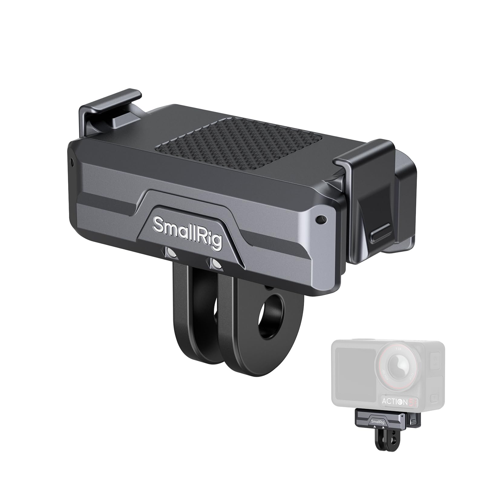 SMALLRIG Magnetic Mount Adapter for DJI OSMO 360/ Action 5/4/ 3 - Quick-Release Aluminum Base with 1/4" Thread & Foldable Connector for Tripods, Selfie Sticks, Vlogging Accessories - 3662B