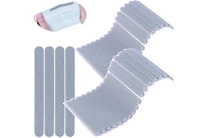 ETIAL 50Pcs Nose Bridge Strips Pad Self-Adhesive Anti-Fog Cushion Protection Stripe DIY Crafting Black Sponge