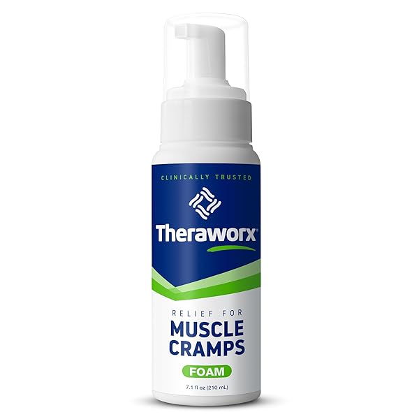 THERAWORX RELIEF FOR MUSCLE CRAMPS FOAM FAST-ACTING MUSCLE SPASM, LEG SORENESS WITH MAGNESIUM SULFATE – 7.1 OZ – 1 COUNT