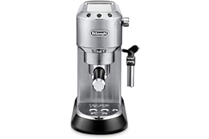 Delonghi Dedica DeLuxe EC685M Ultra Compact Manual Espresso Machine & Cappuccino Maker - Stainless Steel