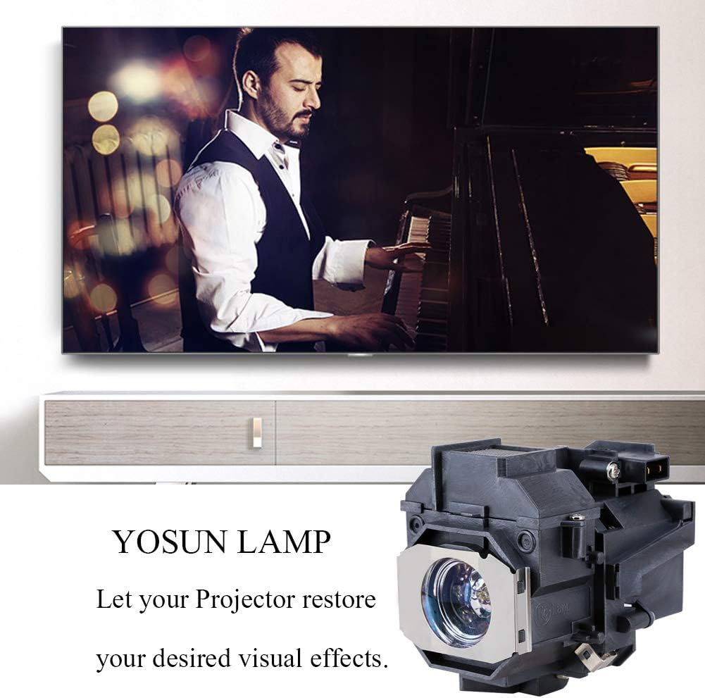 YOSUN V13h010l49 Replacement lamp Bulb for epson elplp49 powerLite Home Cinema 8350 8345 8500ub 8700ub 8100 6100 6500ub 7100 7500ub Projector lamp with housing: Home Improvement