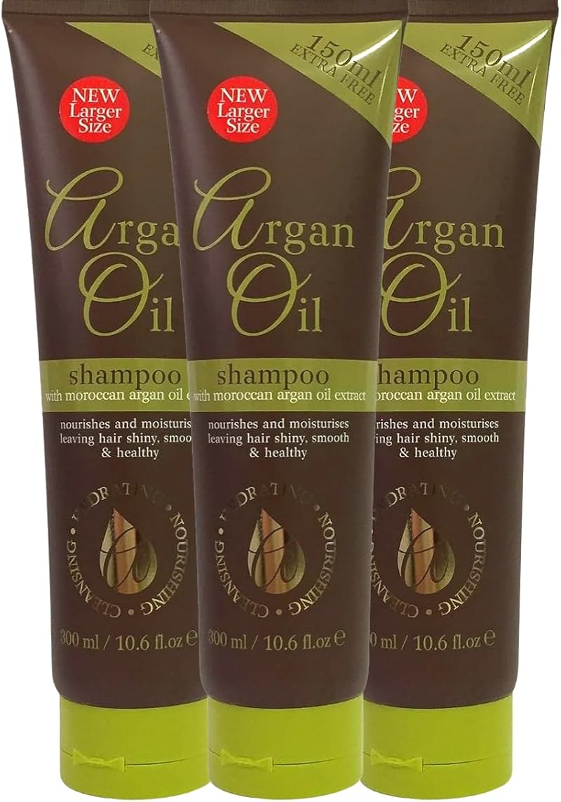 Argan Oil Three Packs Shampoo 300ml Brand Argan Oil Moroccan Extract