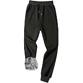 GXAMOY Men's Winter Fleece Pants Sherpa Lined Sweatpants Active Warm Thick Jogger Pants