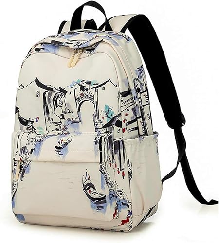 Amazon 子供のバックパック ランドセル 高校生の韓国 の女性バージョン Gufengsenキャンパス中学生のバックパック 中国風 シンプル 多目的 大容量のバックパック Qtyjq リュックサック