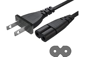 TONIWA AC Power Cord Cable Compatible Apple TV 1st, 2nd, 3rd, 4th, 5th Generation (4K) - UL Listed