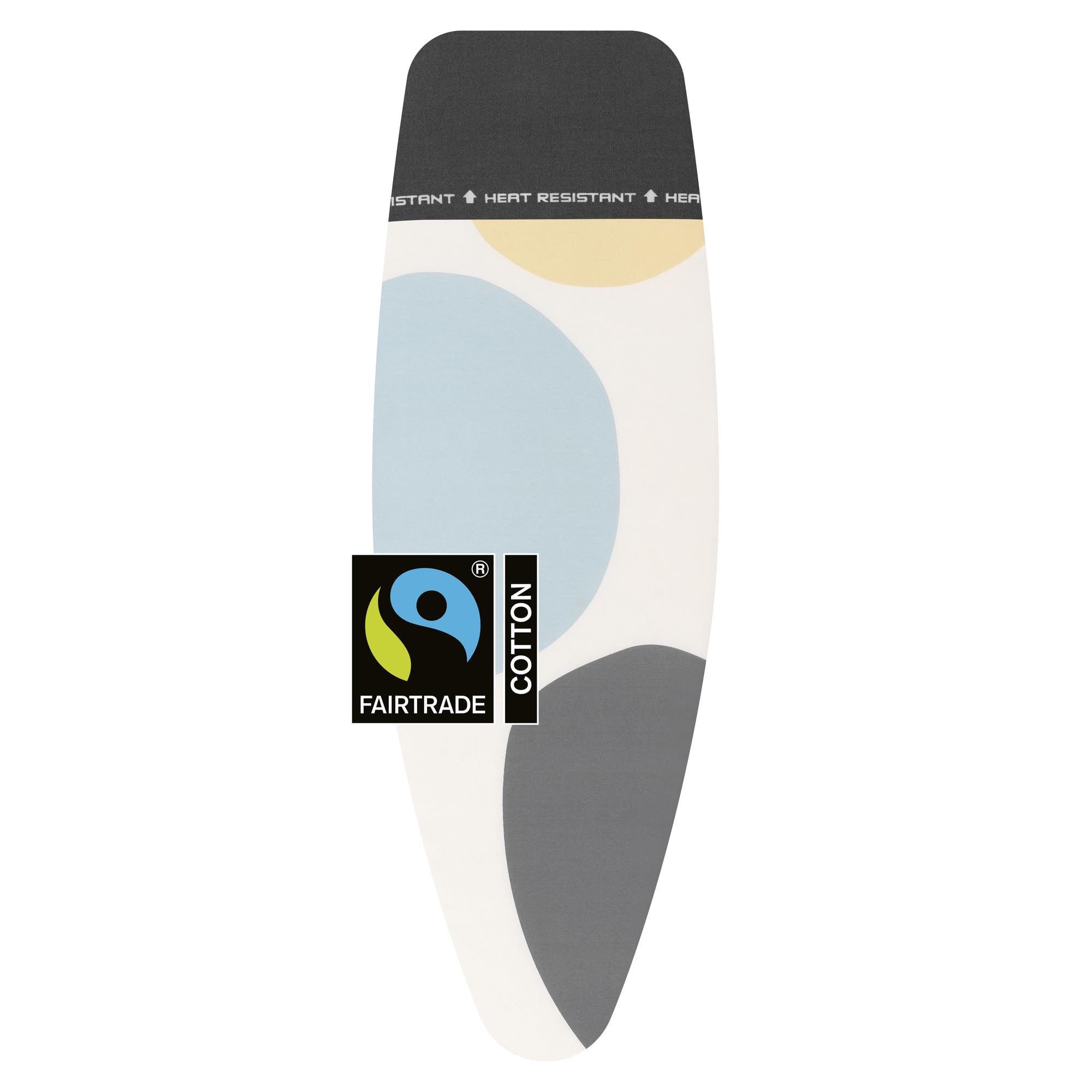 Brabantia Ironing Board Cover D 135x45 cm – Spring Bubbles | 100% Cotton Top Layer with 8mm Foam Padding & Heat Resistant Zone for Size D Boards | Durable, Washable, Easy to Install